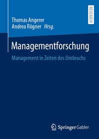 Enlarge image Cover: Managementforschung - Springer Gabler