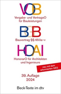 Abbildung von: VOB / BGB / HOAI - dtv