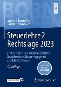 Bild vergrößern Bild: Steuerlehre 2 Rechtslage 2023 - Springer Gabler