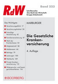 Abbildung von: Die Gesetzliche Krankenversicherung - Boorberg