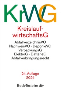 Abbildung von: Kreislaufwirtschaftsgesetz: KrWG - dtv