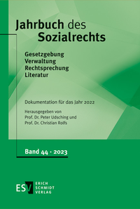 Abbildung von: Jahrbuch des Sozialrechts. Dokumentation für das Jahr 2022 - Erich Schmidt Verlag