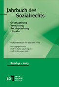 Cover: Jahrbuch des Sozialrechts. Dokumentation f&uuml;r das Jahr 2022 - Erich Schmidt Verlag
