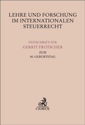 Bild: Lehre und Forschung im Internationalen Steuerrecht - C.H.BECK