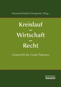 Abbildung von: Kreislauf - Wirtschaft - Recht - Lexxion Verlagsgesellschaft