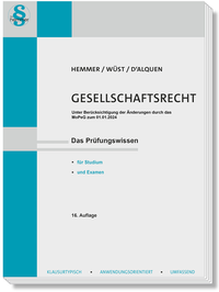 Enlarge image Cover: Skript Gesellschaftsrecht - Hemmer-Wüst