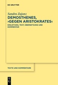 Cover: Demosthenes, "Gegen Aristokrates" - De Gruyter