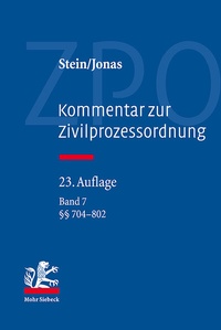 Abbildung von: Kommentar zur Zivilprozessordnung - Band 7 - Mohr Siebeck
