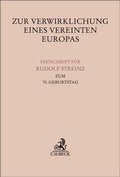 Cover: Zur Verwirklichung eines Vereinten Europas - C.H.BECK