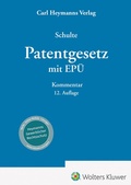 Cover: Patentgesetz mit EP&Uuml; - Carl Heymanns Verlag