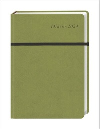 Abbildung von: Diario Wochen-Kalenderbuch A6. Grüner Terminplaner 2024. Buch-Kalender mit Lesebändchen und Gummiband. Taschenkalender zum Planen von Terminen. - Heye