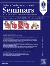 Bild: Seminars in Thoracic and Cardiovascular Surgery: Pediatric Cardiac Surgery Annual - Saunders