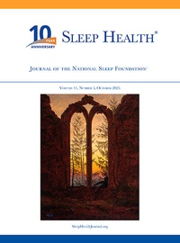 Enlarge image Cover: Sleep Health - Elsevier