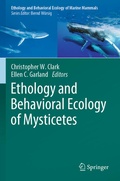 Cover: Ethology and Behavioral Ecology of Mysticetes - Springer