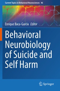 Abbildung von: Behavioral Neurobiology of Suicide and Self Harm - Springer