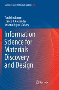 Enlarge image Cover: Information Science for Materials Discovery and Design - Springer
