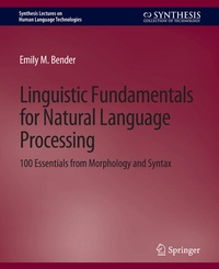 Enlarge image Cover: Linguistic Fundamentals for Natural Language Processing - Springer
