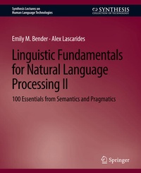 Enlarge image Cover: Linguistic Fundamentals for Natural Language Processing II - Springer