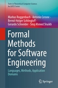 Cover: Formal Methods for Software Engineering - Springer