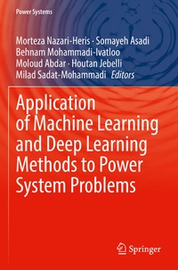 Enlarge image Cover: Application of Machine Learning and Deep Learning Methods to Power System Problems - Springer