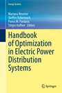 Cover: Handbook of Optimization in Electric Power Distribution Systems - Springer