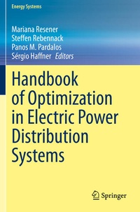 Enlarge image Cover: Handbook of Optimization in Electric Power Distribution Systems - Springer