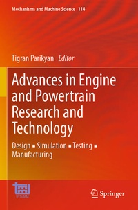 Enlarge image Cover: Advances in Engine and Powertrain Research and Technology - Springer