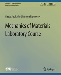 Enlarge image Cover: Mechanics of Materials Laboratory Course - Springer