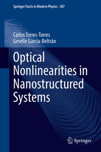 Enlarge image Cover: Optical Nonlinearities in Nanostructured Systems - Springer