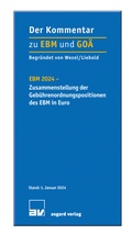 Cover: EBM 2024 - Zusammenstellung der Geb&uuml;hrenordnungspositionen des EBM in Euro - Asgard