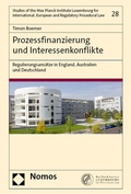 Cover: Prozessfinanzierung und Interessenkonflikte - Nomos