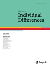 Abbildung von: Journal of Individual Differences - Hogrefe Publishing