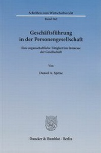 Abbildung von: Geschäftsführung in der Personengesellschaft - Duncker & Humblot