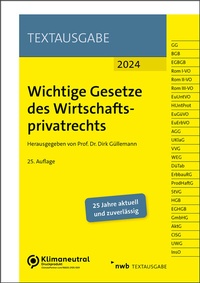 Abbildung von: Wichtige Gesetze des Wirtschaftsprivatrechts - NWB
