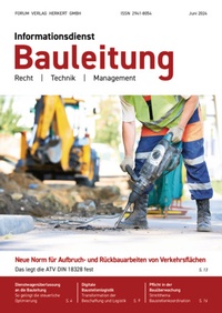 Abbildung von: Informationsdienst Bauleitung - Forum Verlag Herkert