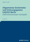 Bild: Allgemeines Sicherheits- und Ordnungsgesetz (ASOG) Berlin - Kommunal- und Schul-Verlag