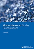 Cover: Musterklausuren f&uuml;r das Polizeistudium - KSV Medien