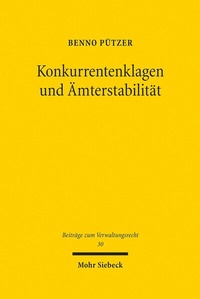 Abbildung von: Konkurrentenklagen und Ämterstabilität - Mohr Siebeck