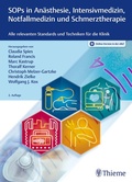 Cover: SOPs in An&auml;sthesie, Intensivmedizin, Notfallmedizin und Schmerztherapie - Thieme