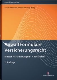Abbildung von: AnwaltFormulare Versicherungsrecht - Deutscher Anwaltverlag