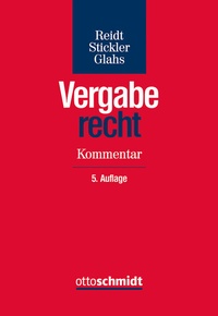 Abbildung von: Vergaberecht - Otto Schmidt Verlag