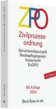 Abbildung von: Zivilprozessordnung: ZPO - dtv