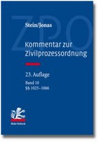 Abbildung von: Kommentar zur Zivilprozessordnung - Band 10 - Mohr Siebeck