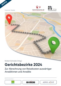Cover of  Gerichtsbezirke 2024 - FFI-Verlag