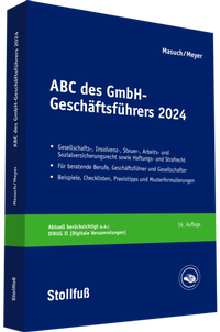 Abbildung von: ABC des GmbH-Geschäftsführers 2024 - Stollfuß