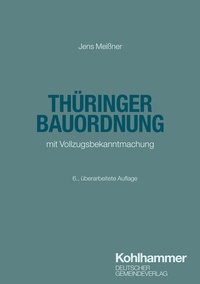 Abbildung von: Thüringer Bauordnung - Deutscher Gemeindeverlag