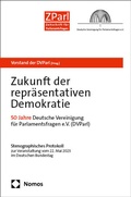 Abbildung von: Zukunft der repräsentativen Demokratie - Nomos