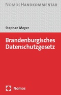 Cover: Brandenburgisches Datenschutzgesetz: BbgDSG - Nomos