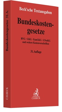 Abbildung von: Bundeskostengesetze - C.H.BECK