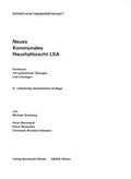Cover: Neues Kommunales Haushaltsrecht LSA - Bernhardt, Horst